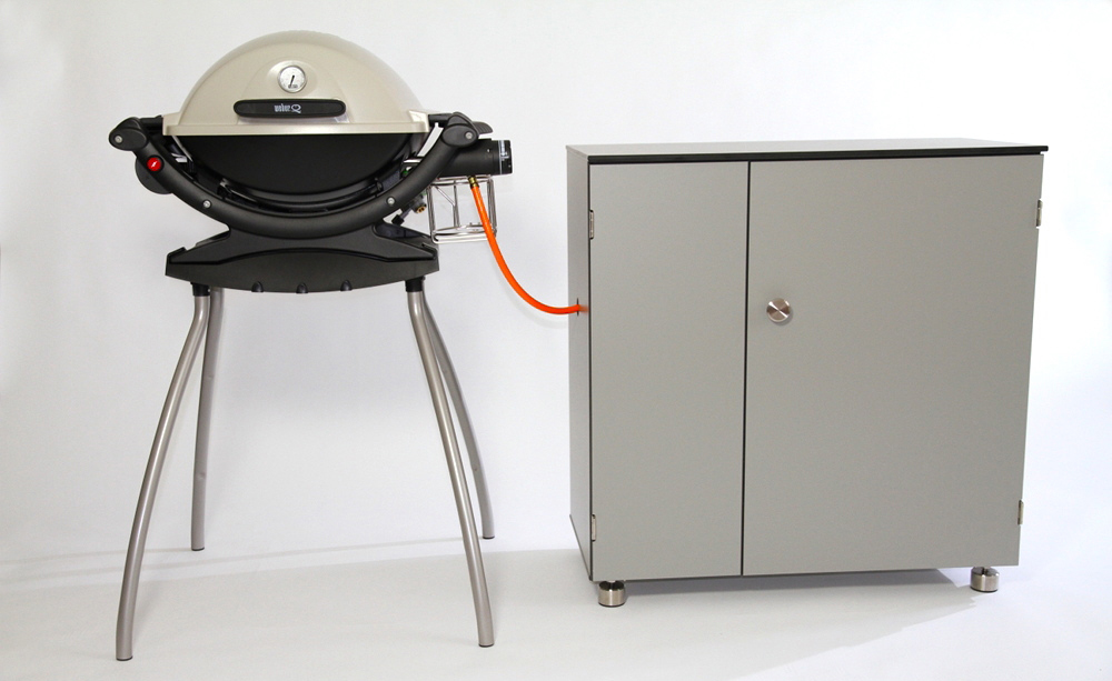 1a2f04acddd0c2f29309dffeb186063f Design Grillschrank Organizer S Barbecue versteckt die Gasflasche