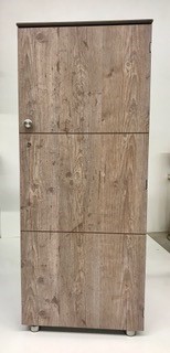 Outdoorschrank für den Balkon L Smart Fichte Platin front