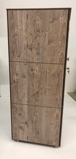 Outdoorschrank für den Balkon L Smart Fichte Platin Seite