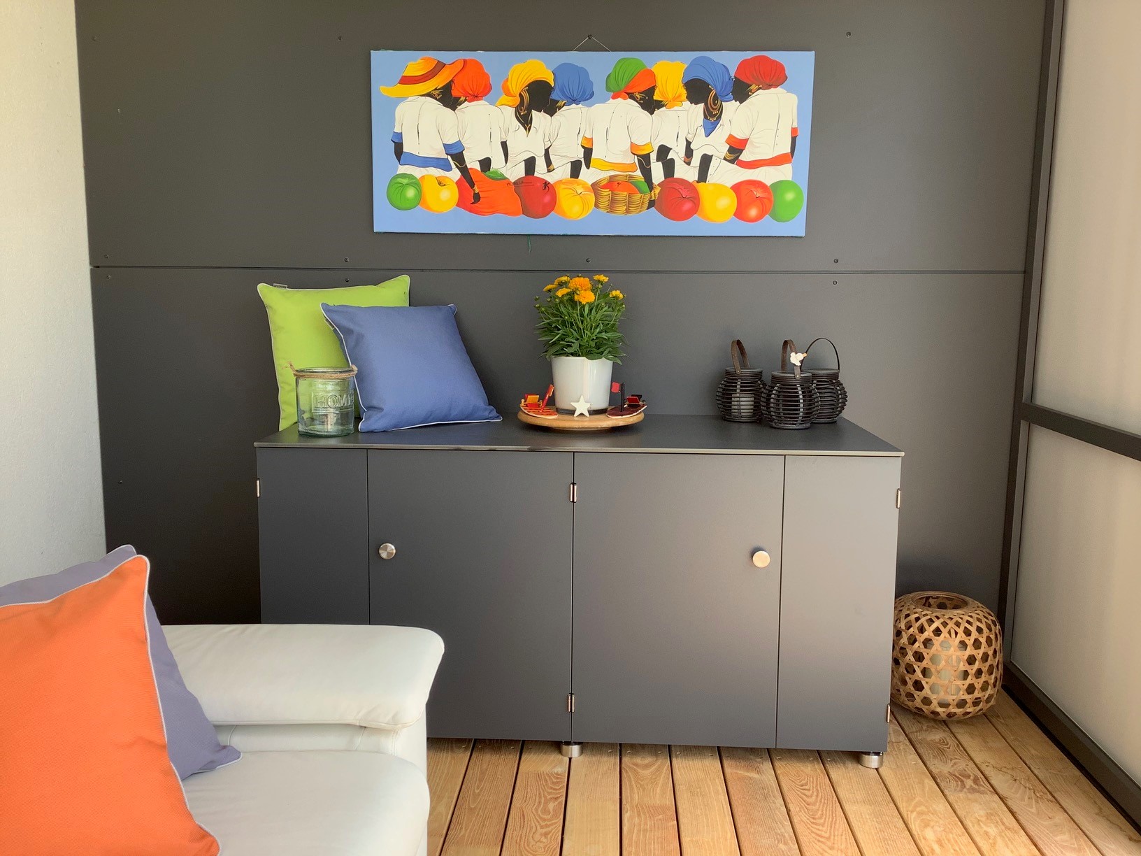 Gartenschrank Carbongrau (Anthrazit)