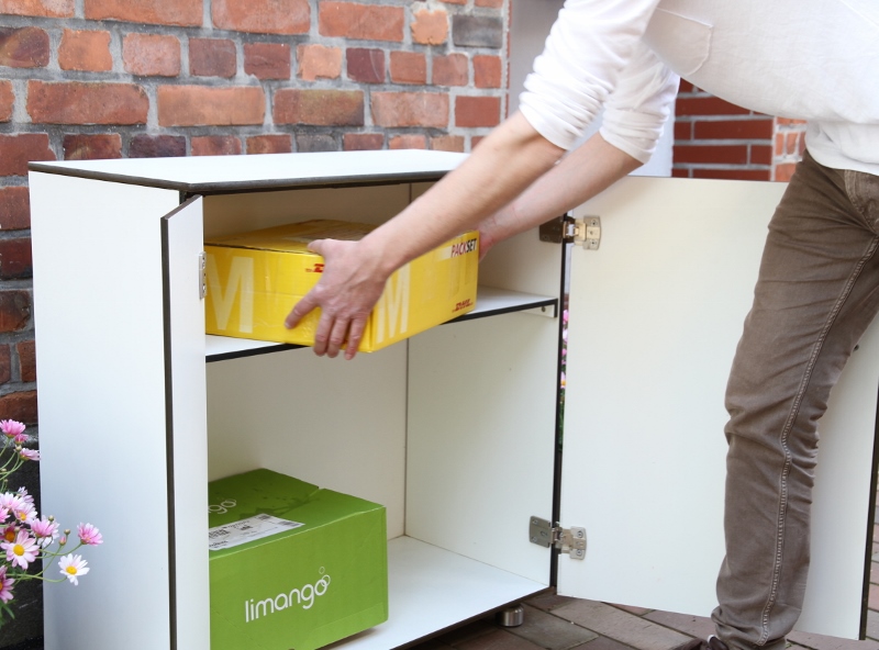Design Paketschrank von CITYGARTEN ist regensicher