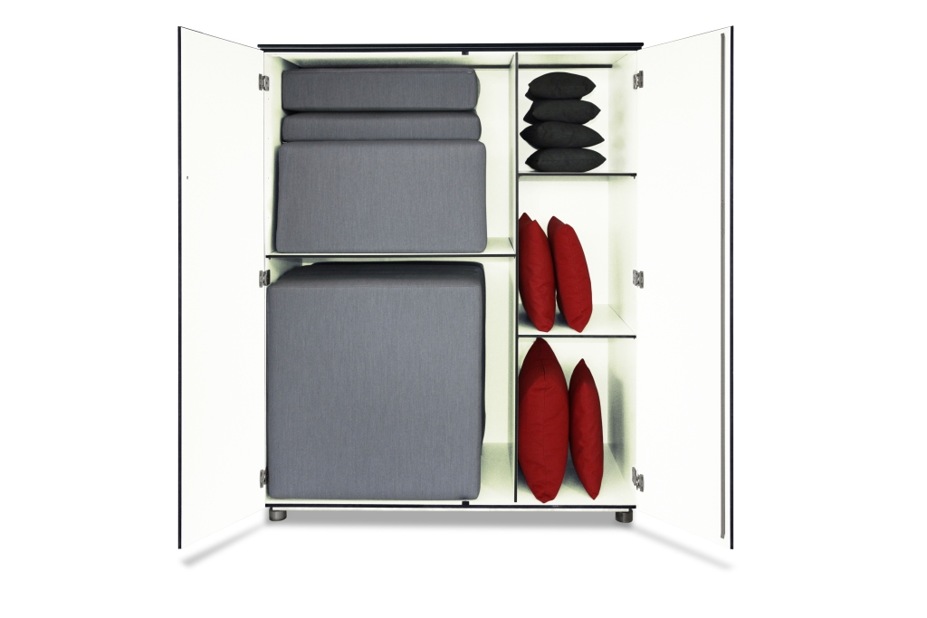 Beste Kisseentruhe - Kissenschrank Organizer L